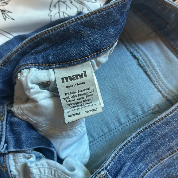Mavi Blue Skinny Jeans Stretchy Denim Size 27 - Picture 3 of 7